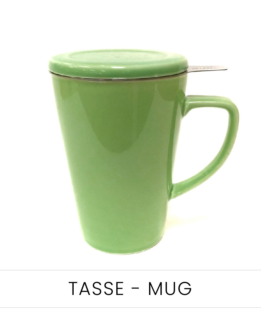 Tasse infuseur (verte) ⋆ Les thés LadyT
